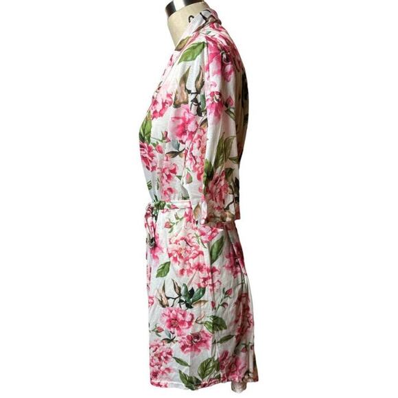 Show Me Your Mumu White Floral Print Robe Women's Size O/S - Picture 2 of 5